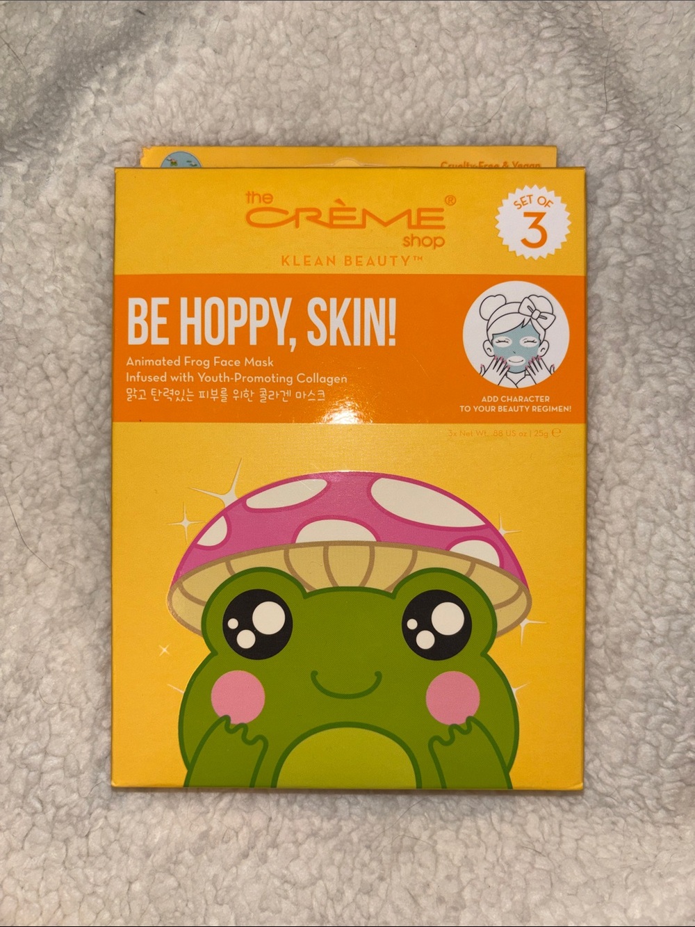 The Crème Shop Be Hoppy, Skin! Animated Frog Face Mask - Set of 3